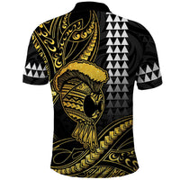 Hawaii Ikaika Warrior Helmet Polo Shirt Gold Style