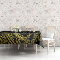 Hawaii Ikaika Warrior Helmet Tablecloth Gold Style LT05 - Polynesian Pride