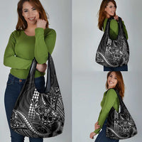 Hawaii Ikaika Warrior Helmet Grocery Bag Black Tribal Tattoo LT05 - Polynesian Pride