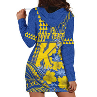 Personalised Hawaii Kaiser High School Hoodie Dress Tribal Tattoo With Hibiscus Flowers LT05 - Polynesian Pride