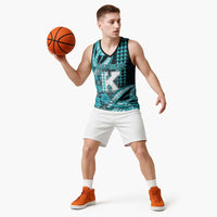 Personalised Hawaii Kapolei High School Basketball Jersey Tribal Tattoo With Hibiscus Flowers