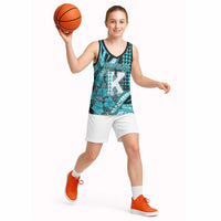 Personalised Hawaii Kapolei High School Basketball Jersey Tribal Tattoo With Hibiscus Flowers
