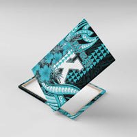 Hawaii Kapolei High School Canvas Wall Art Tribal Tattoo With Hibiscus Flowers