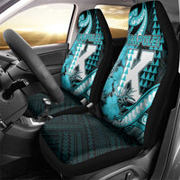 Hawaii Kapolei High School Car Seat Cover Tribal Tattoo With Hibiscus Flowers LT05 - Polynesian Pride