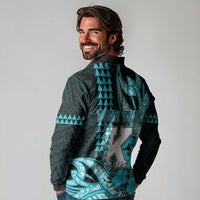 Personalised Hawaii Kapolei High School Long Sleeve Polo Shirt Tribal Tattoo With Hibiscus Flowers LT05 - Polynesian Pride