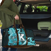 Hawaii Kapolei High School Travel Bag Tribal Tattoo With Hibiscus Flowers LT05 - Polynesian Pride