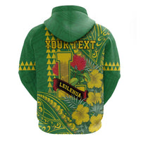 Personalised Hawaii Leilehua High School Hoodie Tribal Tattoo With Hibiscus Flowers LT05 - Polynesian Pride