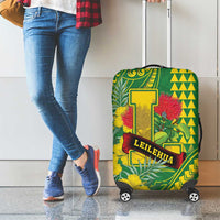 Hawaii Leilehua High School Luggage Cover Tribal Tattoo With Hibiscus Flowers LT05 - Polynesian Pride