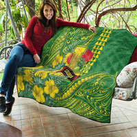 Hawaii Leilehua High School Quilt Tribal Tattoo With Hibiscus Flowers LT05 - Polynesian Pride
