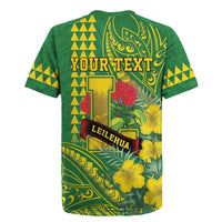 Personalised Hawaii Leilehua High School Rugby Jersey Tribal Tattoo With Hibiscus Flowers LT05 - Polynesian Pride