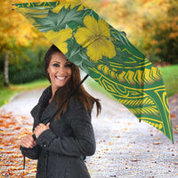 Hawaii Leilehua High School Umbrella Tribal Tattoo With Hibiscus Flowers LT05 - Polynesian Pride