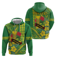Personalised Hawaii Leilehua High School Zip Hoodie Tribal Tattoo With Hibiscus Flowers LT05 - Polynesian Pride