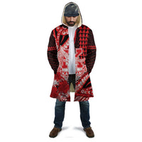 Personalised Hawaii Kalani High School Cloak Tribal Tattoo With Hibiscus Flowers