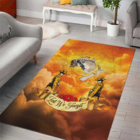 New Zealand And Australia ANZAC Day Area Rug Sinai Palestine Campaign Lest We Forget