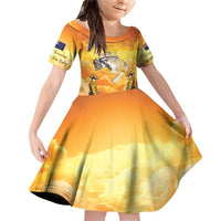 New Zealand And Australia ANZAC Day Family Matching Off Shoulder Short Dress and Hawaiian Shirt Sinai Palestine Campaign Lest We Forget