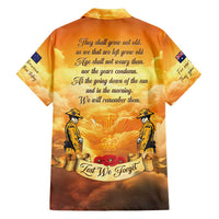 New Zealand And Australia ANZAC Day Family Matching Summer Maxi Dress and Hawaiian Shirt Sinai Palestine Campaign Lest We Forget