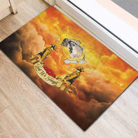 New Zealand And Australia ANZAC Day Rubber Doormat Sinai Palestine Campaign Lest We Forget