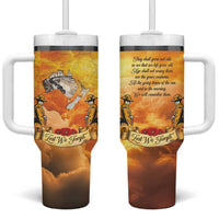 New Zealand And Australia ANZAC Day Tumbler With Handle Sinai Palestine Campaign Lest We Forget LT05 One Size: 40 oz Orange - Polynesian Pride