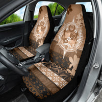 Tonga Emancipation Day Car Seat Cover Tongan Kupesi Ngatu Pattern Vintage Style
