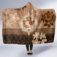 Tonga Emancipation Day Hooded Blanket Tongan Kupesi Ngatu Pattern Vintage Style
