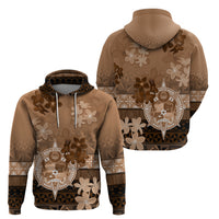 Tonga Emancipation Day Hoodie Tongan Kupesi Ngatu Pattern Vintage Style LT05 - Polynesian Pride