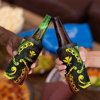 AAPI Heritage Month 4 in 1 Can Cooler Tumbler Kanaka Maoli Polynesian Tribal Wave LT05 - Polynesian Pride
