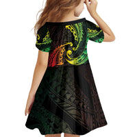 AAPI Heritage Month Family Matching Puletasi and Hawaiian Shirt Kanaka Maoli Polynesian Tribal Wave LT05 - Polynesian Pride