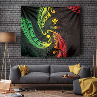 AAPI Heritage Month Tapestry Kanaka Maoli Polynesian Tribal Wave