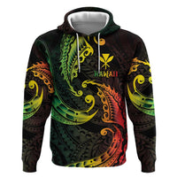 AAPI Heritage Month Zip Hoodie Kanaka Maoli Polynesian Tribal Wave