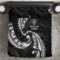 AAPI Heritage Month Bedding Set American Samoa Polynesian Tribal Wave