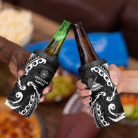 AAPI Heritage Month 4 in 1 Can Cooler Tumbler American Samoa Polynesian Tribal Wave LT05 - Polynesian Pride