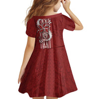 Tonga Language Week Family Matching Off Shoulder Short Dress and Hawaiian Shirt Malo e Lelei Kupesi Ngatu Pattern LT05 - Polynesian Pride