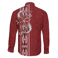 Tonga Language Week Family Matching Off Shoulder Short Dress and Hawaiian Shirt Malo e Lelei Kupesi Ngatu Pattern LT05 - Polynesian Pride