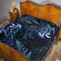 Aotearoa New Zealand Octopus Quilt Silver Fern Maori Pattern LT05 - Polynesian Pride