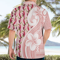 Samoa Teuila Hawaiian Shirt Pink Samoan Siapo Motifs