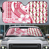 Samoa Teuila Auto Sun Shade White Samoan Siapo Motifs