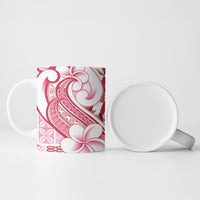 Samoa Teuila Ceramic Mug White Samoan Siapo Motifs