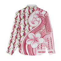 Samoa Teuila Women Casual Shirt White Samoan Siapo Motifs