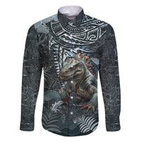 Hawaii Mo'o Lizard God Family Matching Puletasi and Hawaiian Shirt Polynesian Style