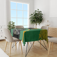 New Zealand And South Africa Rugby Tablecloth 2023 Springboks Combine All Black Silver Fern LT05 - Polynesian Pride