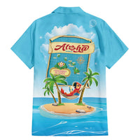 Aloha Hawaii Family Matching Mermaid Dress and Hawaiian Shirt Funny Macaw Parrot Tropical Vibe