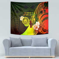 Hawaii State Motto Tapestry Hawaiian Tribal Reggae Hammerhead Shark LT05 - Polynesian Pride