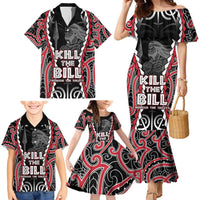 Aotearoa Waitangi Day Family Matching Mermaid Dress and Hawaiian Shirt Maori Warrior Tribal Tattoo LT05 - Polynesian Pride