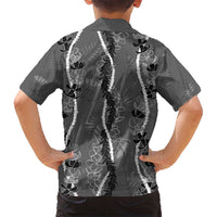 Hawaii Maile Lei Hawaiian Shirt With Gray Monstera Pattern