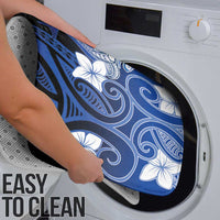 Polynesia Hammerhead Shark Bathroom Set Blue Tribal Pattern With Plumeria LT05 - Polynesian Pride