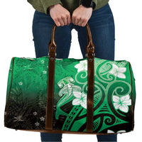 Polynesia Hammerhead Shark Travel Bag Green Tribal Pattern With Plumeria LT05 Green - Polynesian Pride