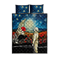Kei Wareware Tatou New Zealand ANZAC Day Quilt Bed Set Starry Night Inspo Style