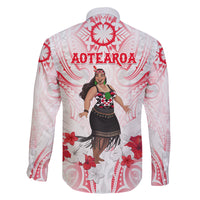 New Zealand Women's Day Family Matching Off Shoulder Long Sleeve Dress and Hawaiian Shirt Maori Wahine Polynesian Pattern LT05 - Polynesian Pride