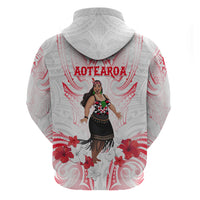 New Zealand Women's Day Zip Hoodie Maori Wahine Polynesian Pattern LT05 - Polynesian Pride