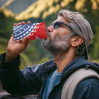 Custom Tuamotu Archipelago 4 in 1 Can Cooler Tumbler Polynesian Tribal Tattoo